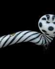 "Ivory Locks" Bone White Sitting Sherlock Glass Pipe
