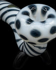"Ivory Locks" Bone White Sitting Sherlock Glass Pipe