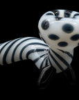 "Ivory Locks" Bone White Sitting Sherlock Glass Pipe