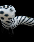 "Ivory Locks" Bone White Sitting Sherlock Glass Pipe