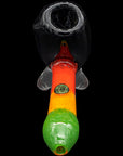 "Sattdown Rasta" Sherlock Glass Pipe