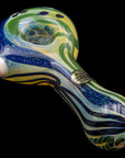 "Pancake" Dichroic Color-Changing Spoon Glass Pipe