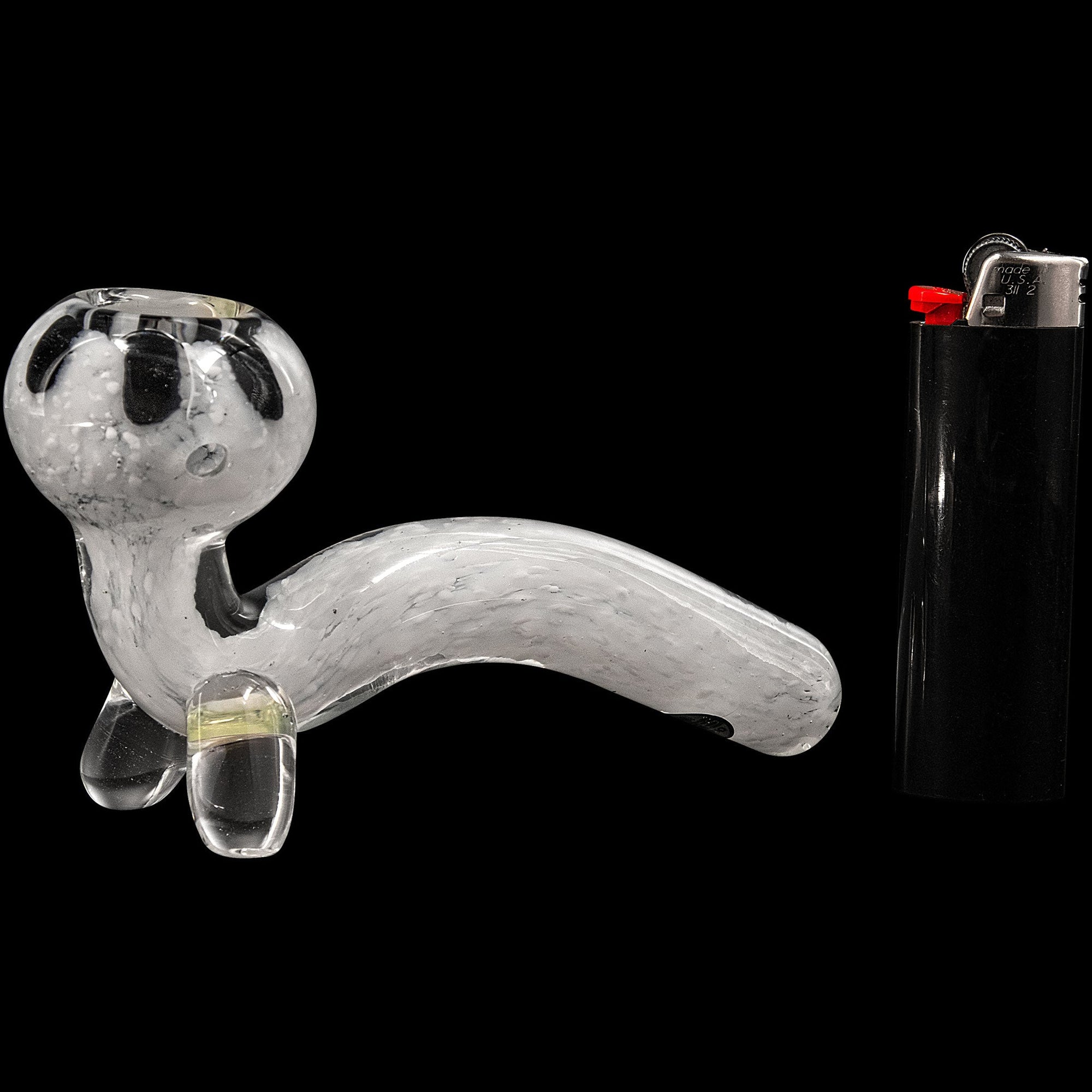 "Black Daisy" White Fritted Sitting Sherlock