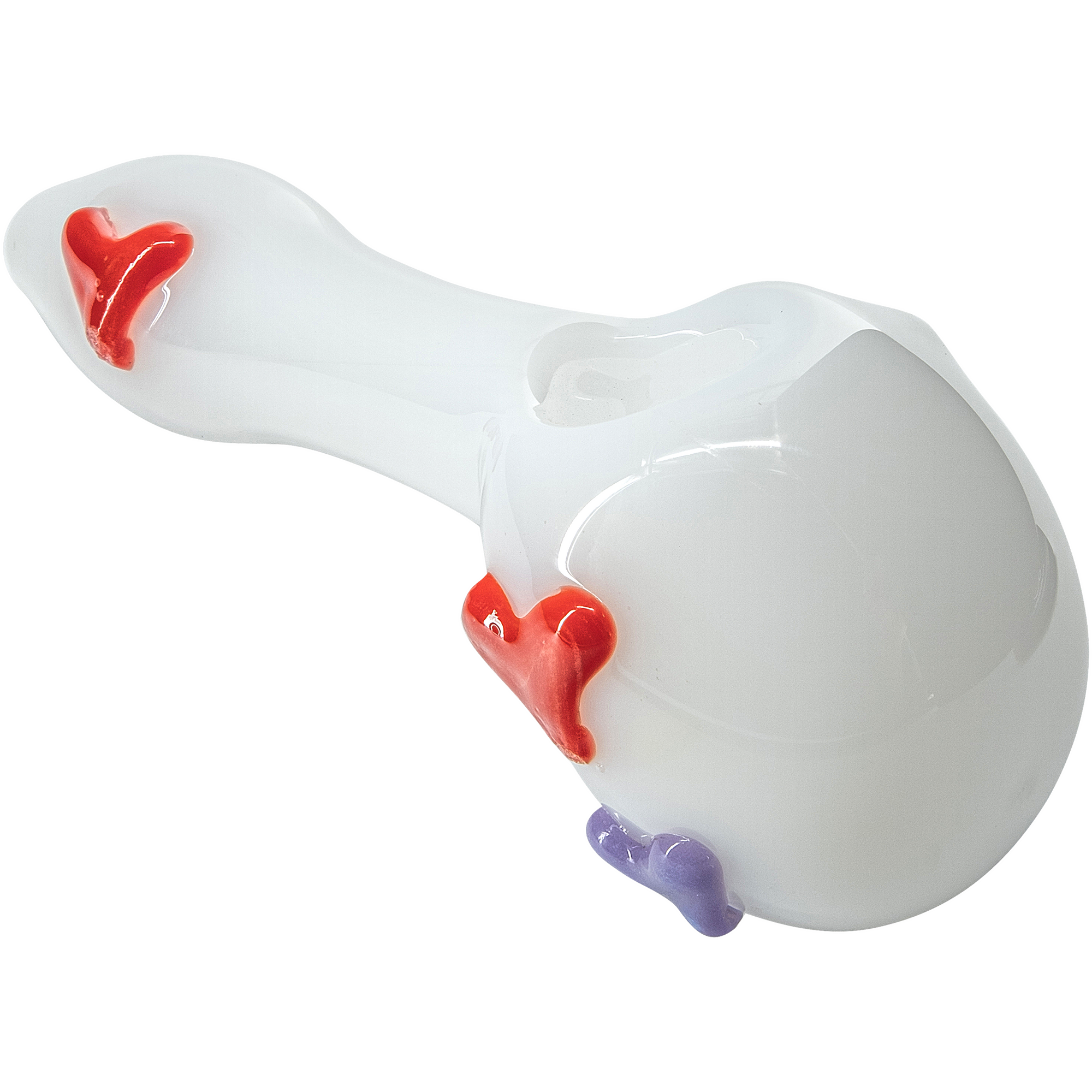 "Drooping Hearts" Solid White Drooper Spoon