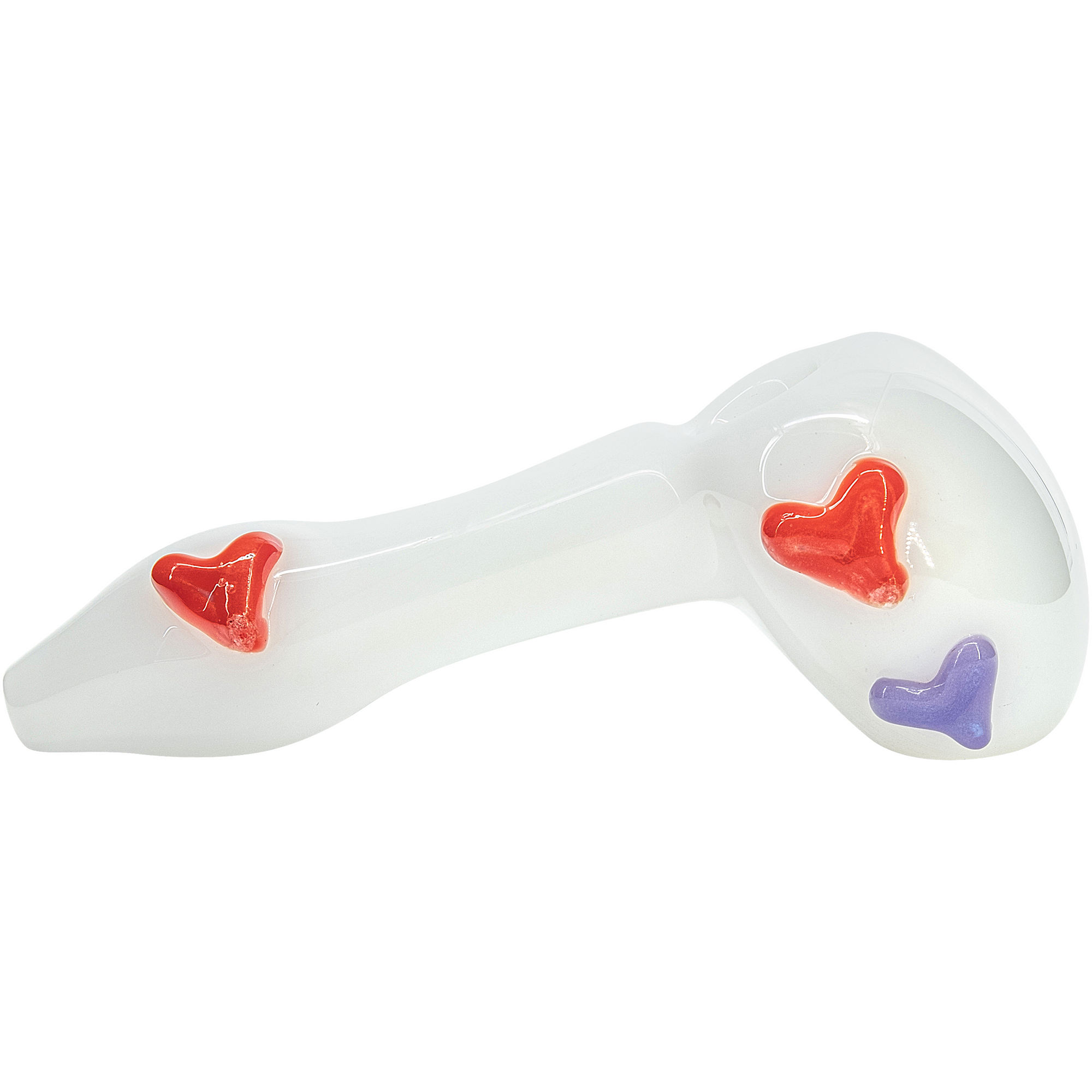 "Drooping Hearts" Solid White Drooper Spoon