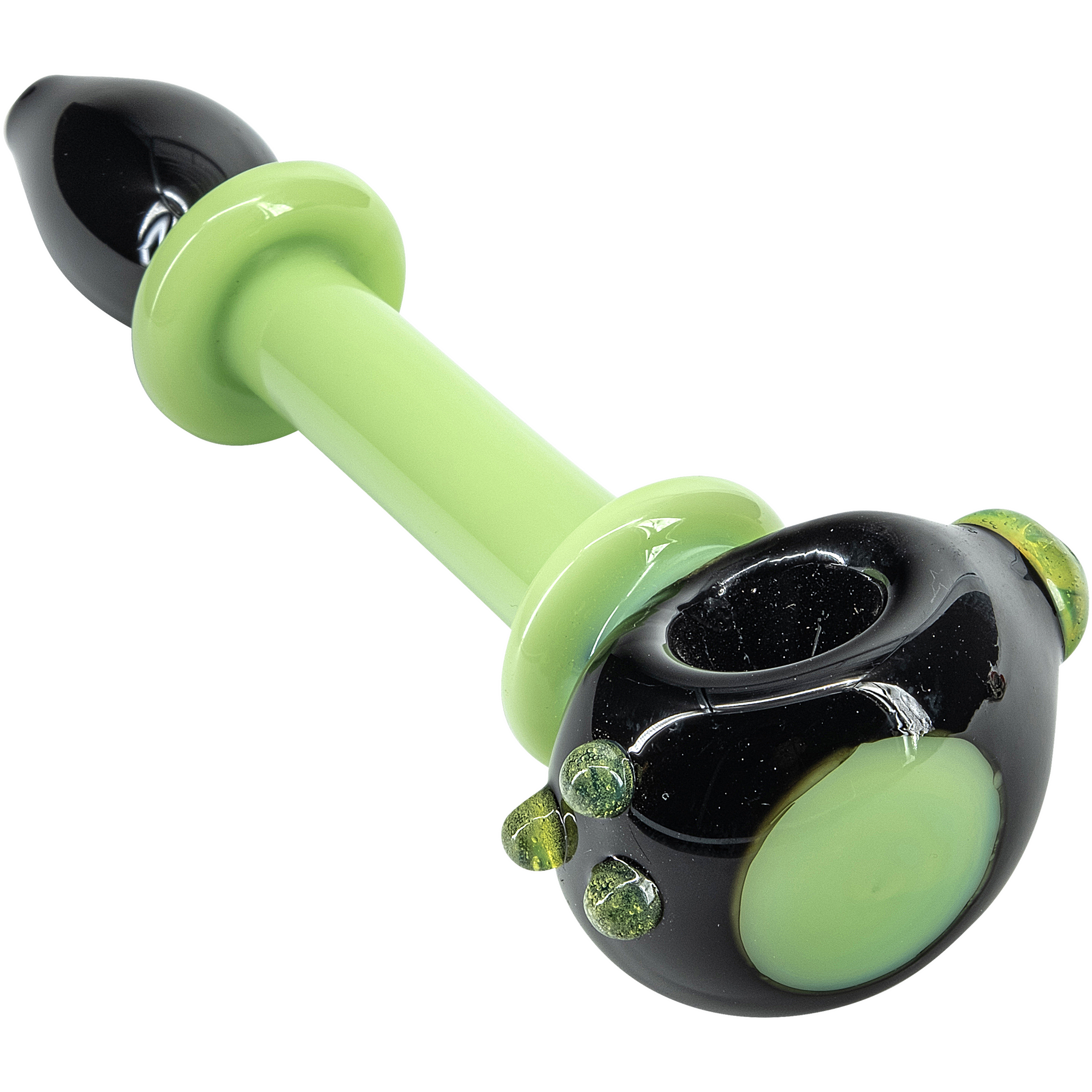 "Ray Gun" Green Slime Glass Spoon