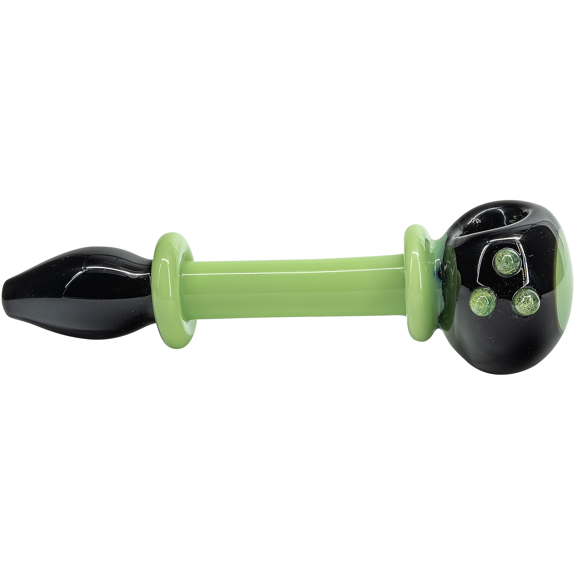 "Ray Gun" Green Slime Glass Spoon