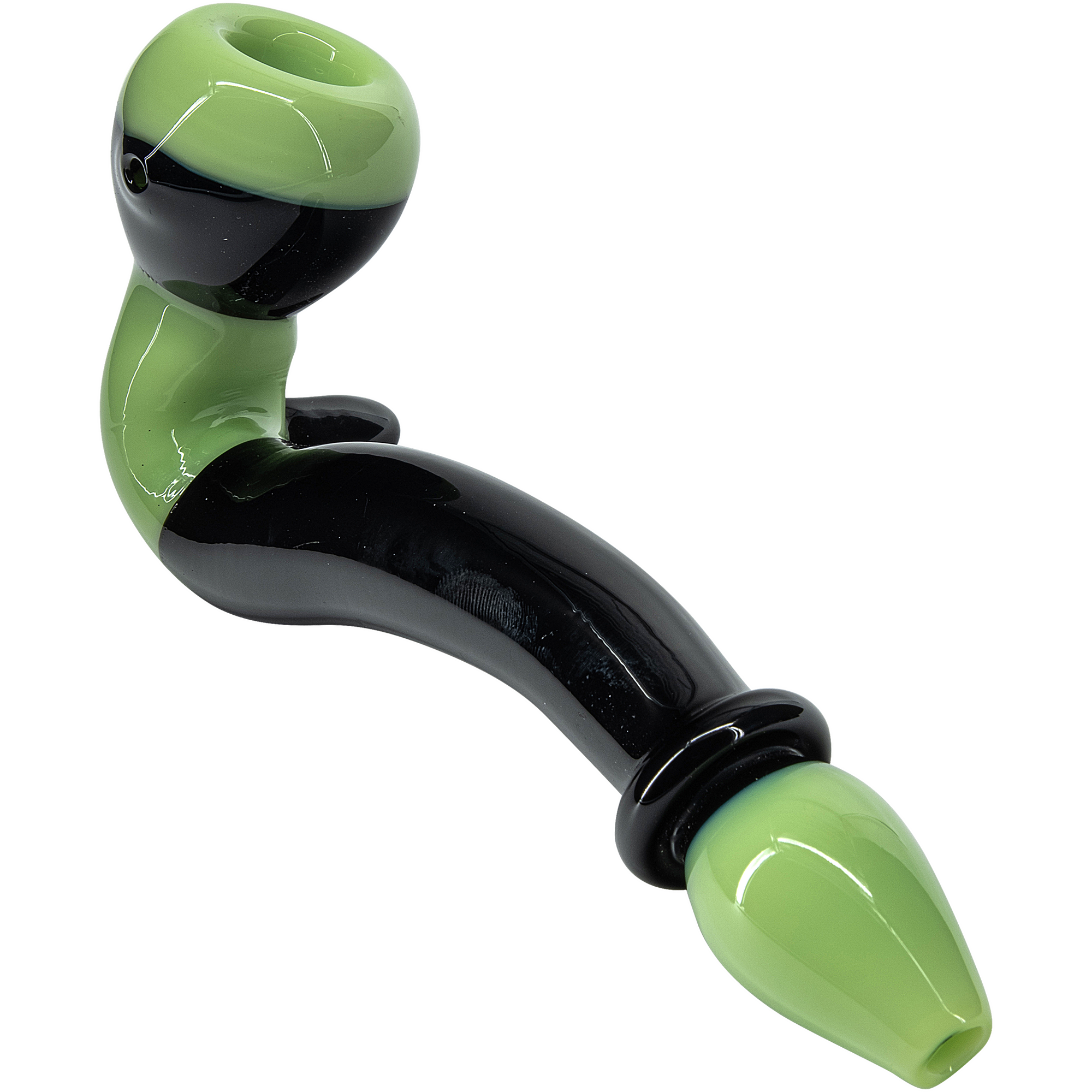 "Alien Locks" Green n Black Sherlock Pipe