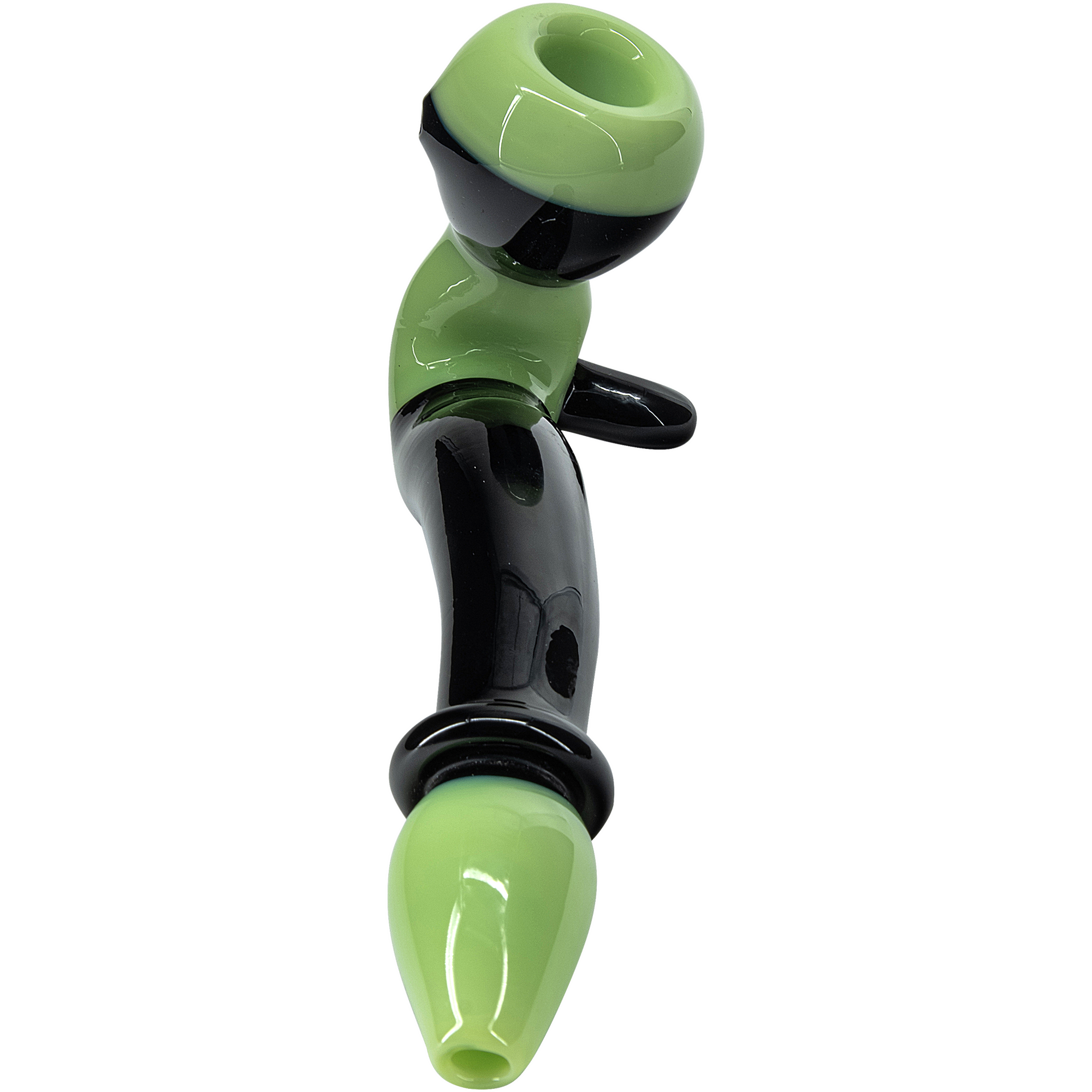 "Alien Locks" Green n Black Sherlock Pipe