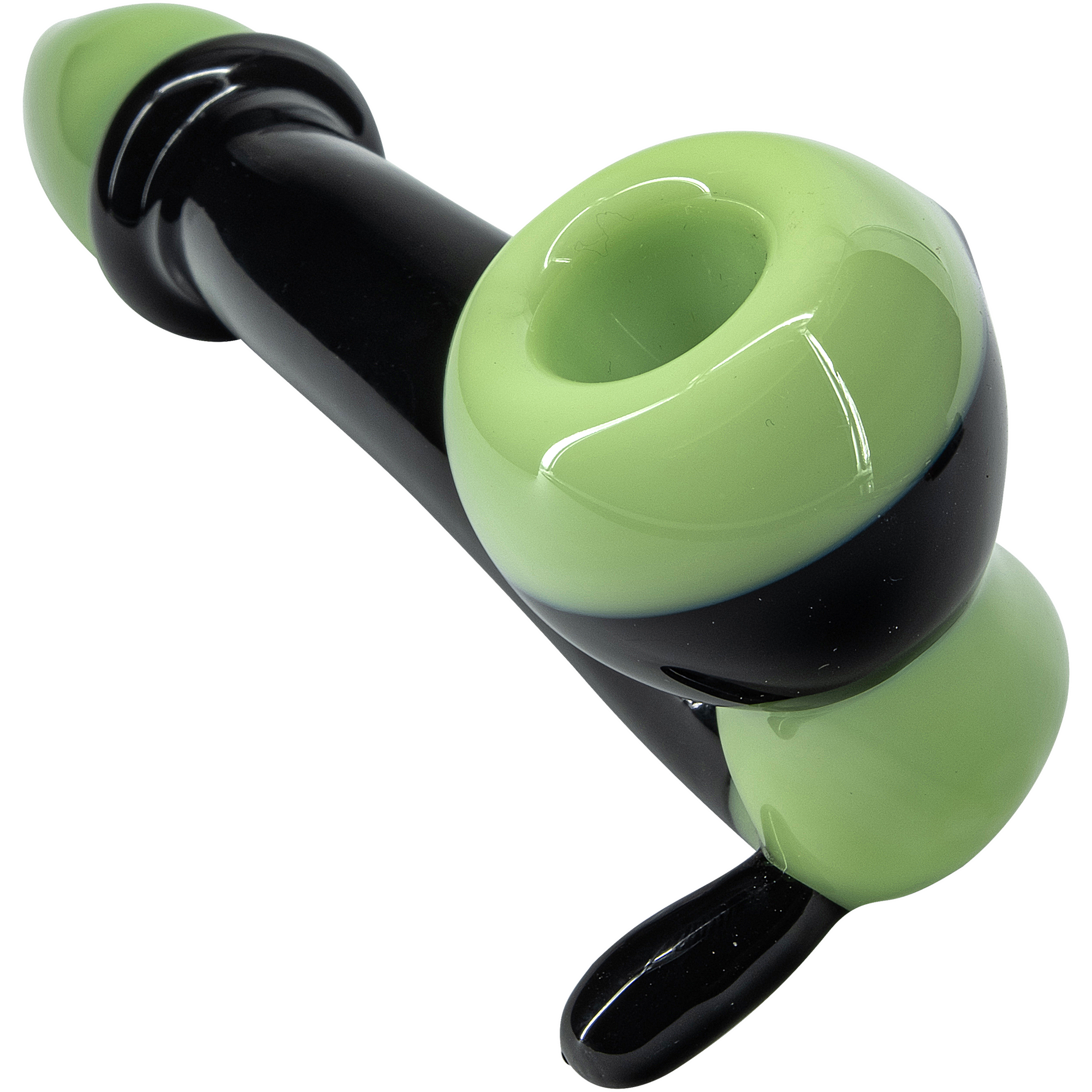 "Alien Locks" Green n Black Sherlock Pipe