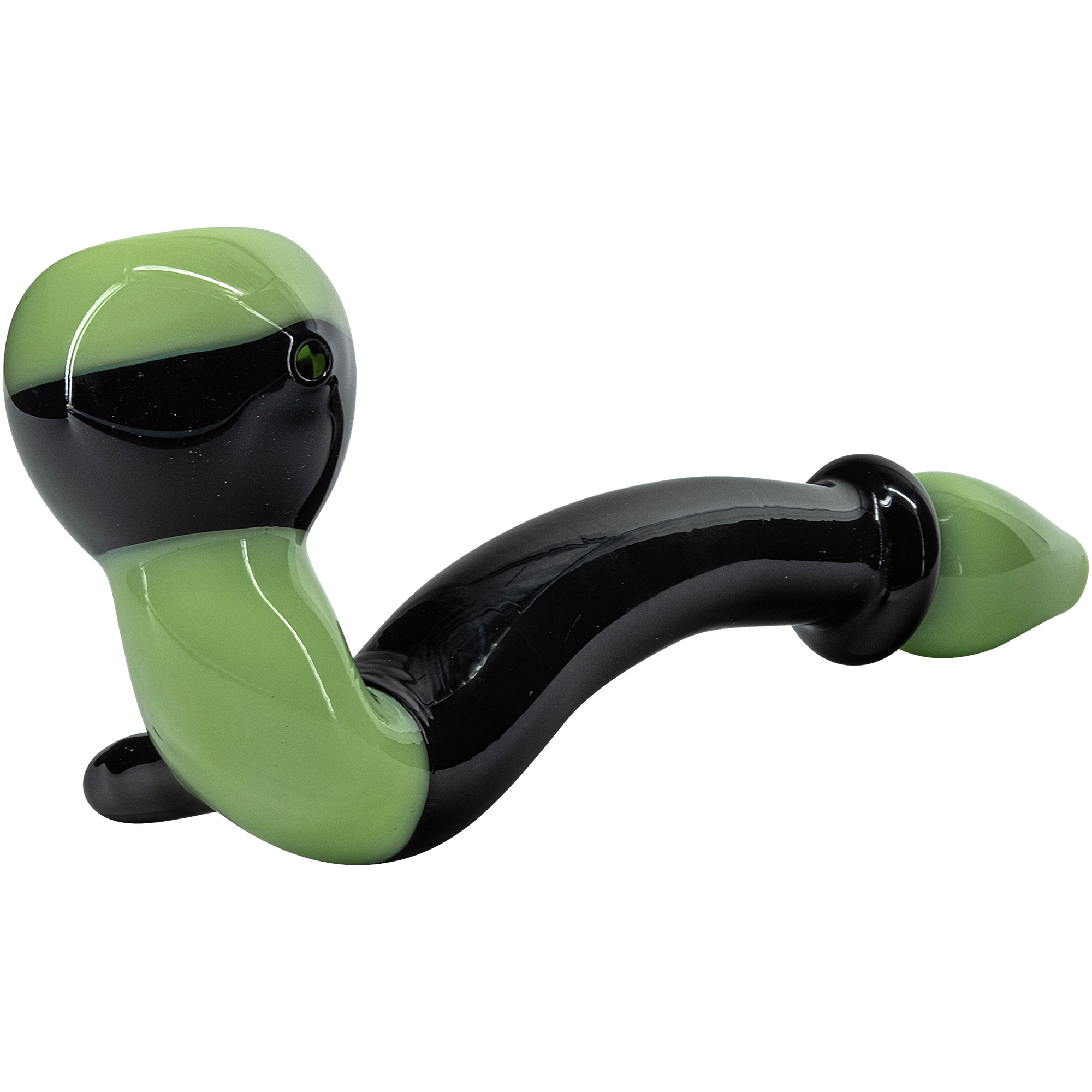 "Alien Locks" Green n Black Sherlock Pipe