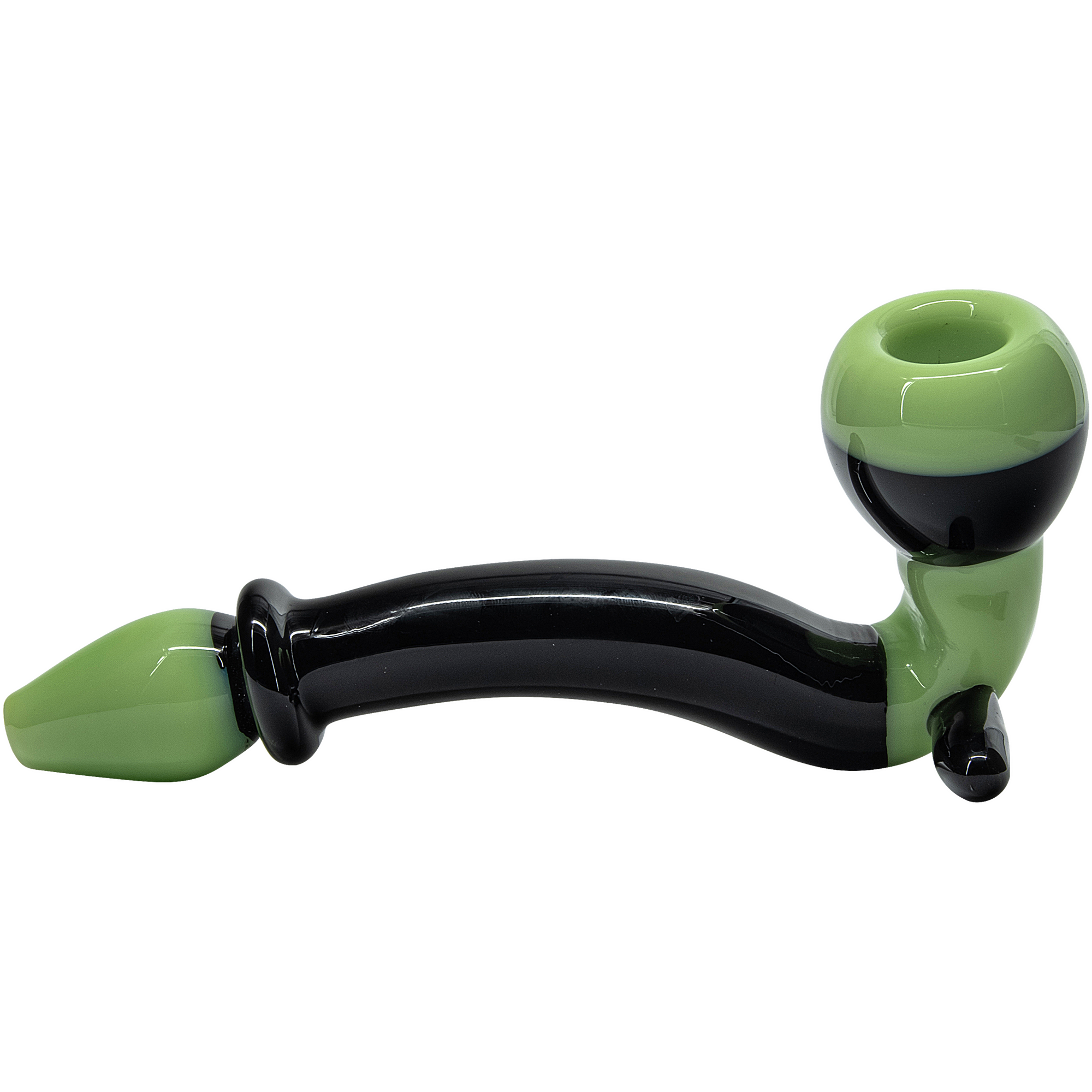 "Alien Locks" Green n Black Sherlock Pipe