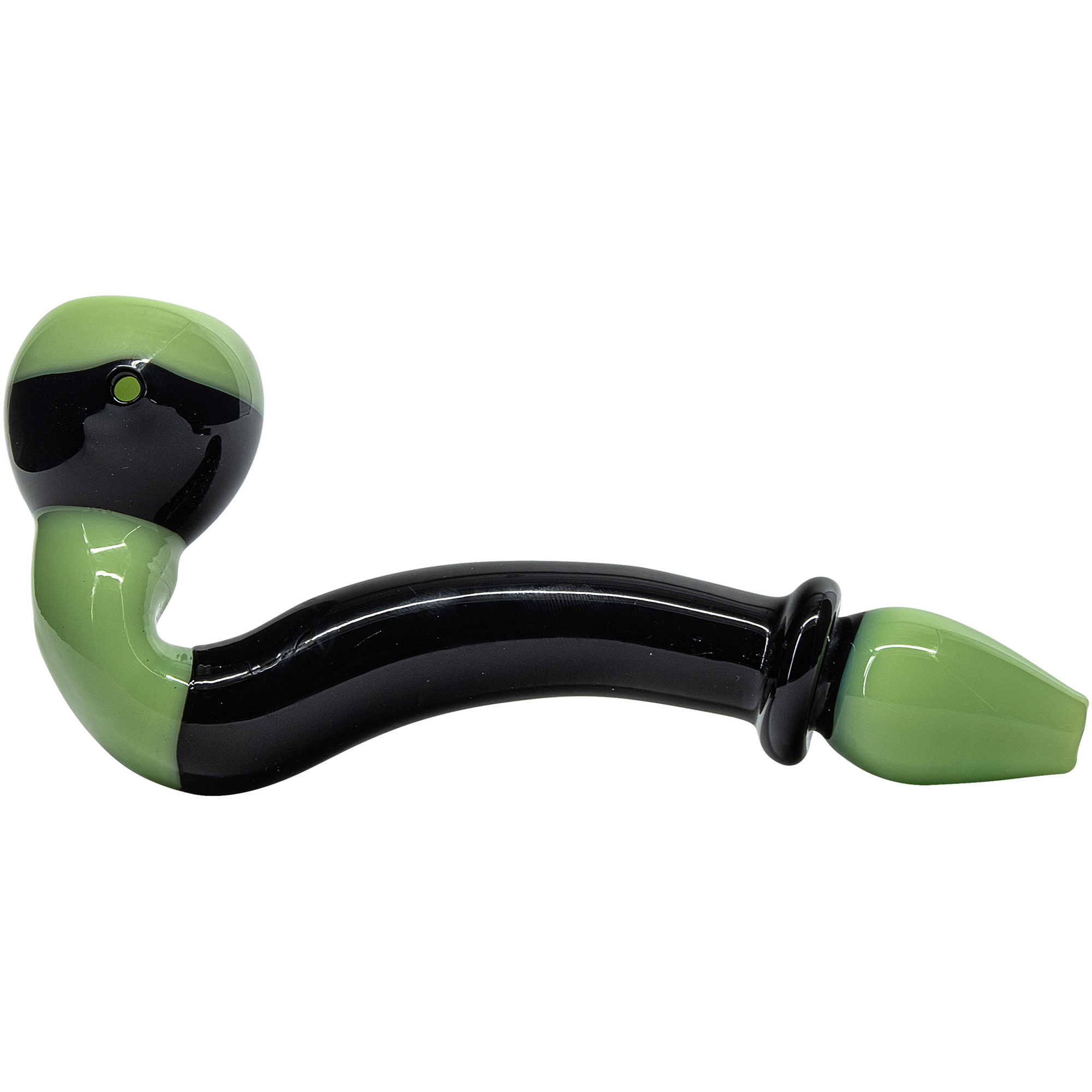 "Alien Locks" Green n Black Sherlock Pipe