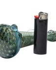 The "Abyss" Oil-Drop Honeycomb Head Glass Spoon Pipes