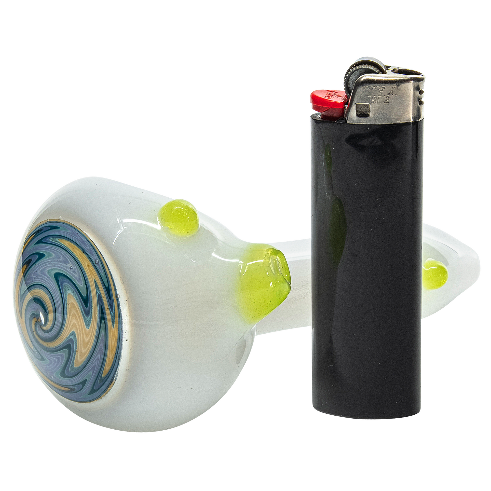 The "Wormhole" Wig-Wag Reversal Ivory Spoon Pipe