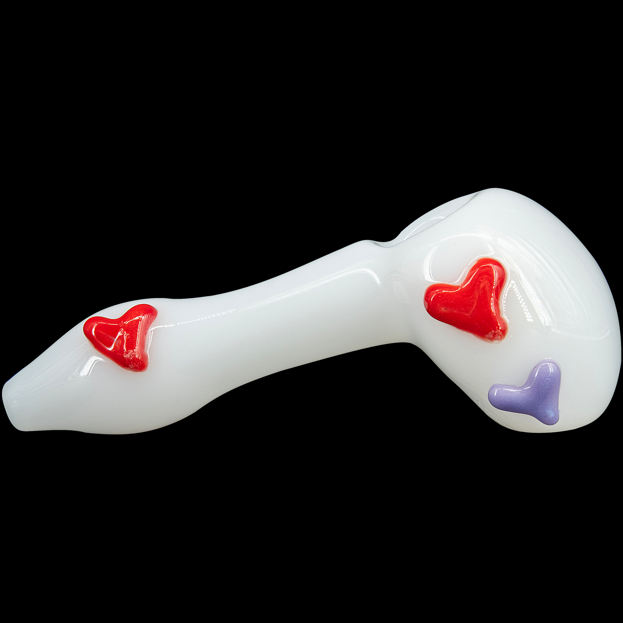 "Drooping Hearts" Solid White Drooper Spoon