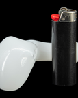 "Drooping Hearts" Solid White Drooper Spoon