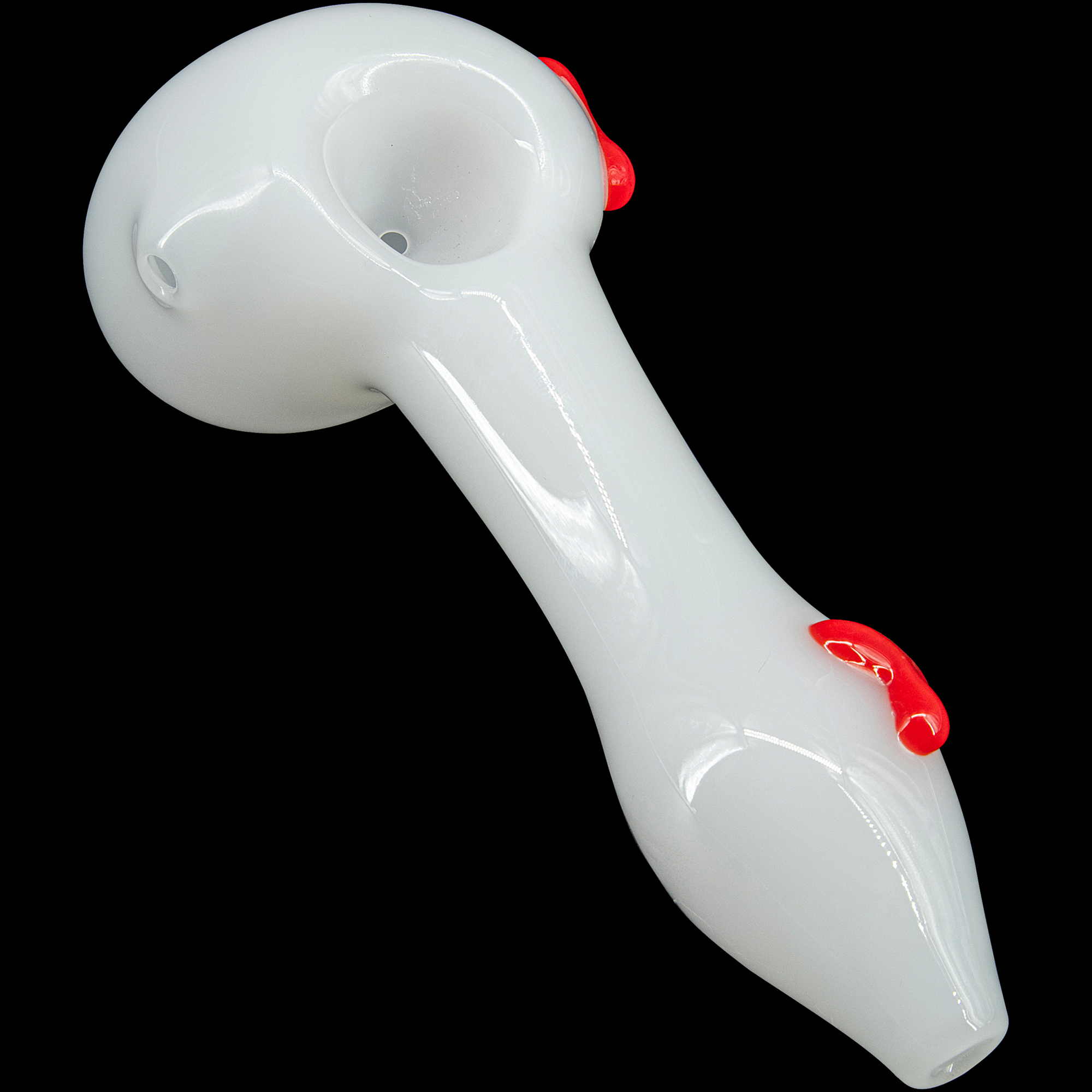 "Drooping Hearts" Solid White Drooper Spoon