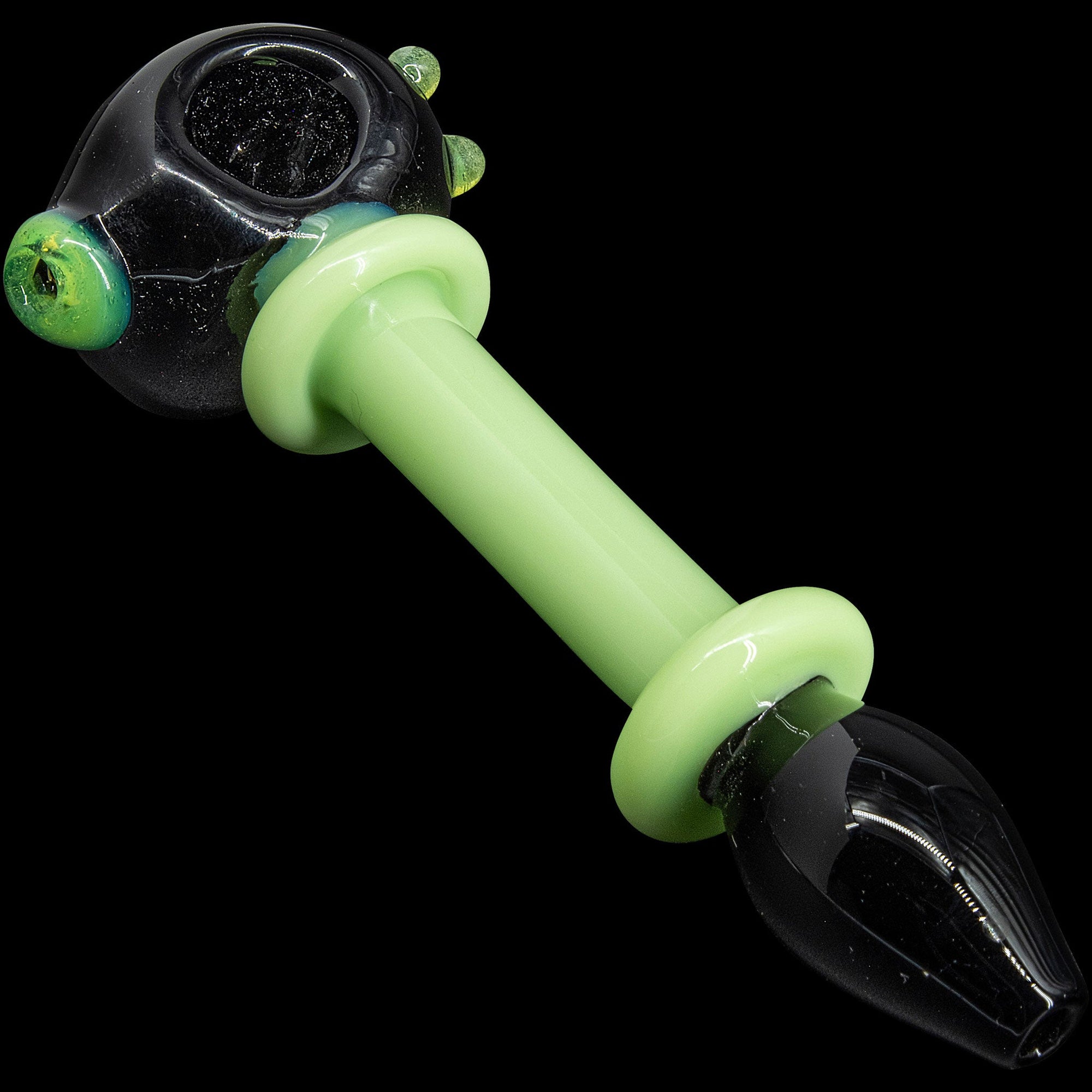 "Ray Gun" Green Slime Glass Spoon