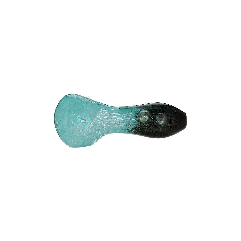 Dual-Tone Glass Spoon Pipe W/ Marble Feet