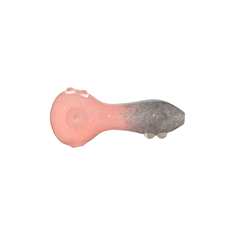 Dual-Tone Glass Spoon Pipe W/ Marble Feet