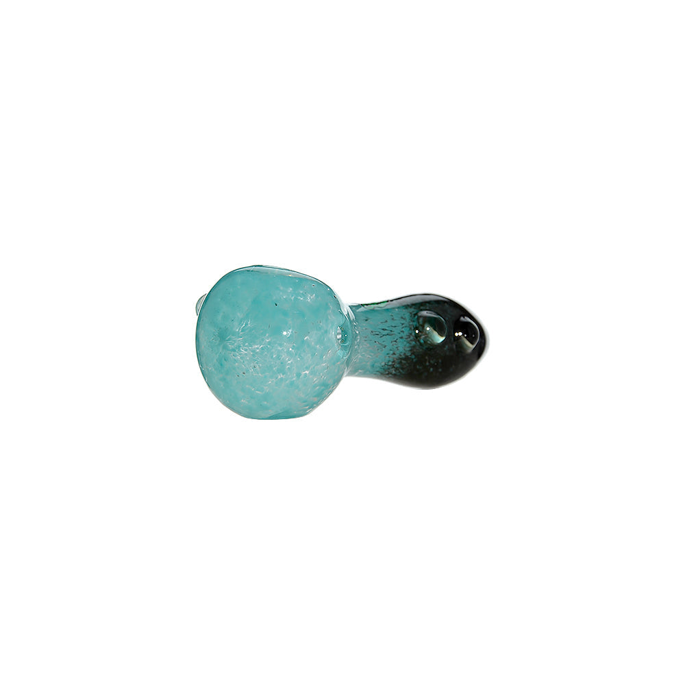 Dual-Tone Glass Spoon Pipe W/ Marble Feet