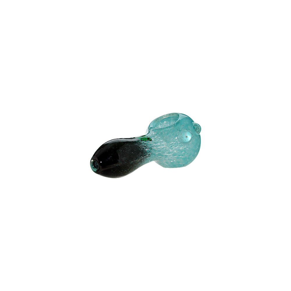 Dual-Tone Glass Spoon Pipe W/ Marble Feet