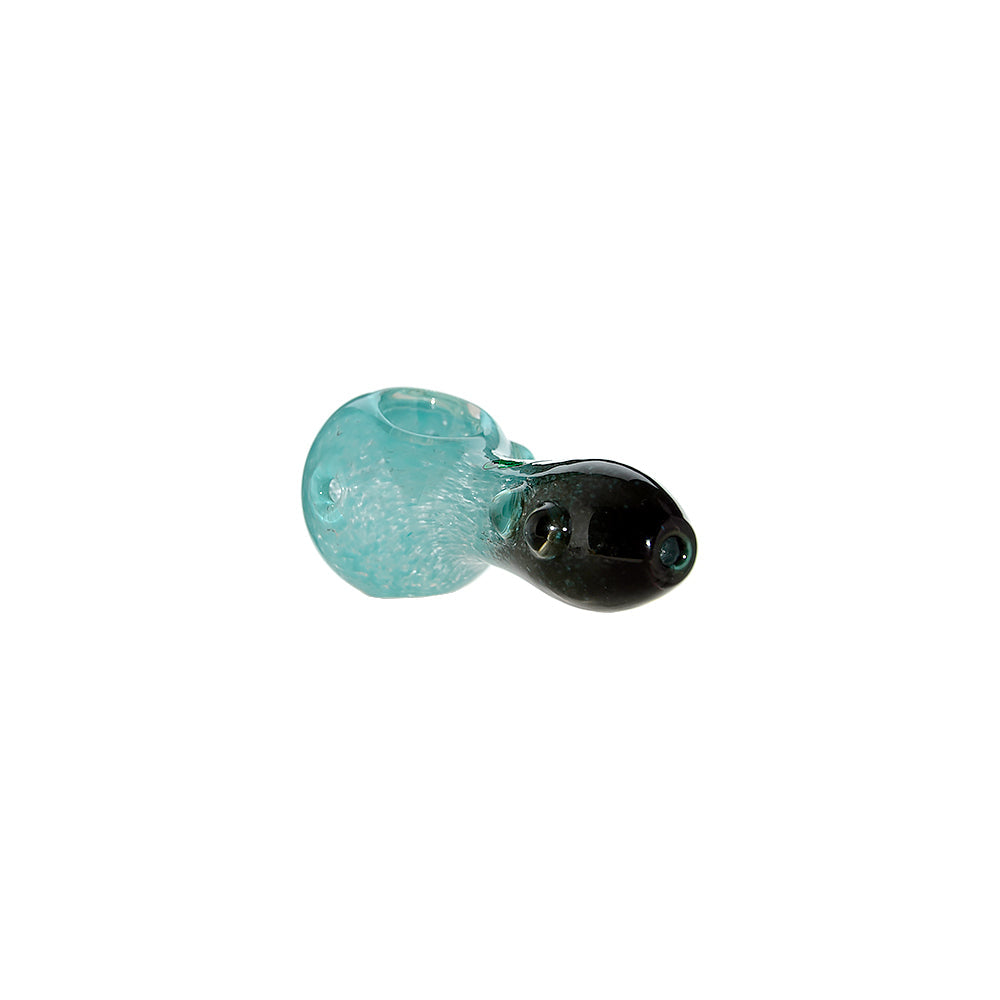 Dual-Tone Glass Spoon Pipe W/ Marble Feet