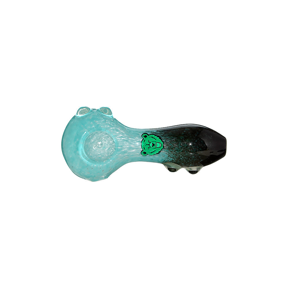 Dual-Tone Glass Spoon Pipe W/ Marble Feet