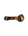 Extended Wigwag Spoon Pipe W/ Bear Emblem