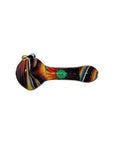 Extended Wigwag Spoon Pipe W/ Bear Emblem