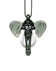 Elephant Inspired Glass Pendant Necklace