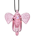 Elephant Inspired Glass Pendant Necklace