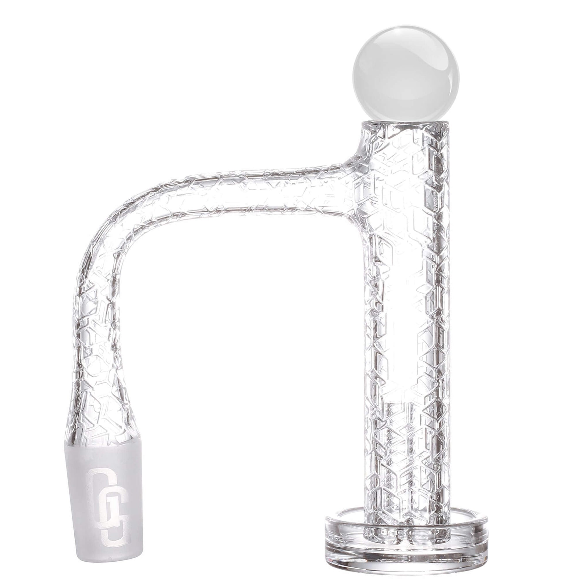 Engraved Control Tower Quartz Banger Kit | 14mm Male Tessellation Profile | GG