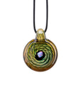 Flower Inspired Glass Pendant Necklace