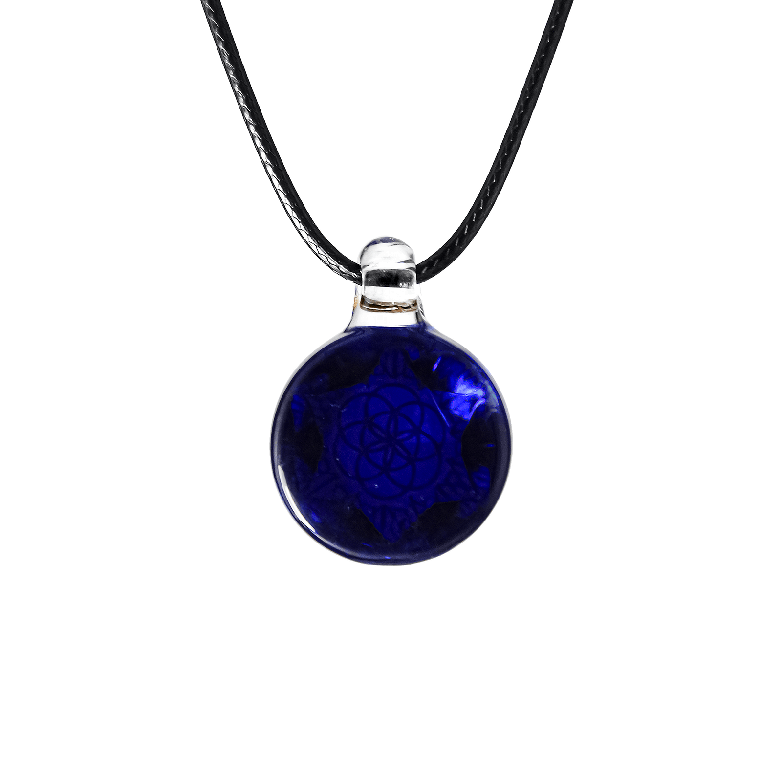 Flower Of Life Glass Pendant