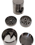 4-Part Metal Herb Grinder with Dispenser “Tap & Twist” – 2″ (53 mm)