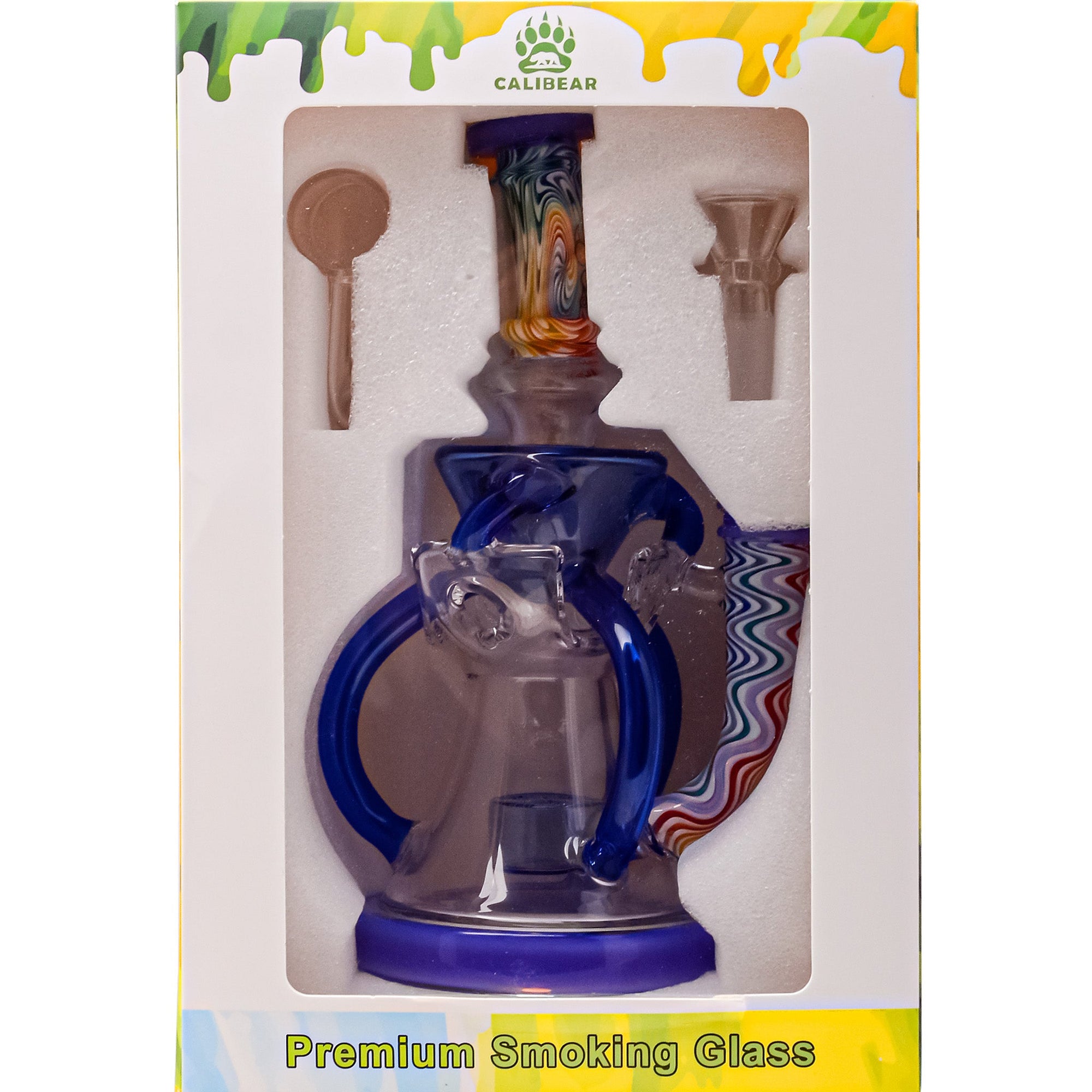 Calibear 8'' Continuum Seed Of Life Perc Recycler Dab Rig