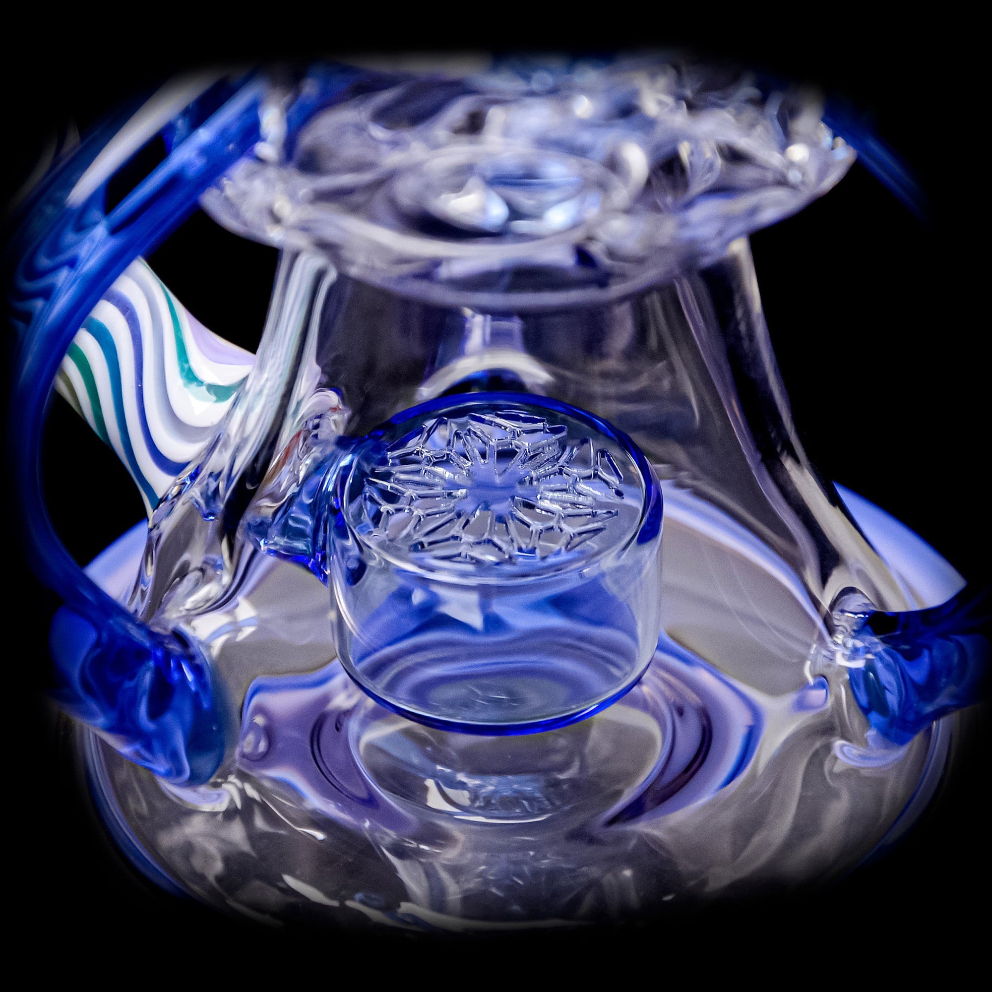 Calibear 8'' Continuum Seed Of Life Perc Recycler Dab Rig
