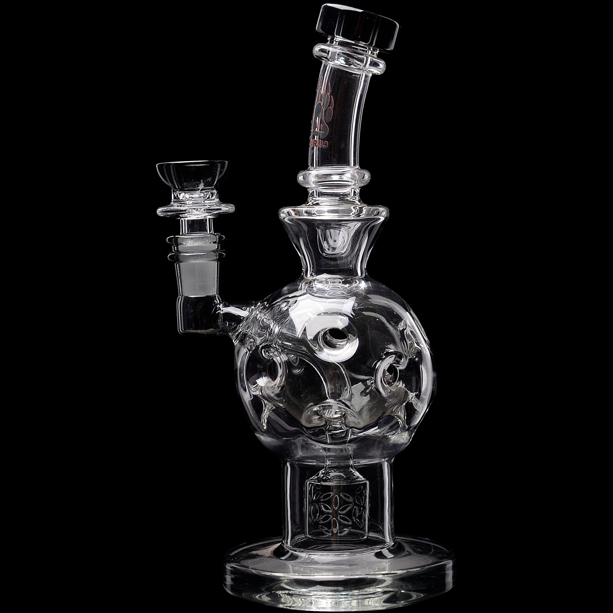 Calibear Exosphere Seed Of Life Dab Rig – Golden Goat Quartz