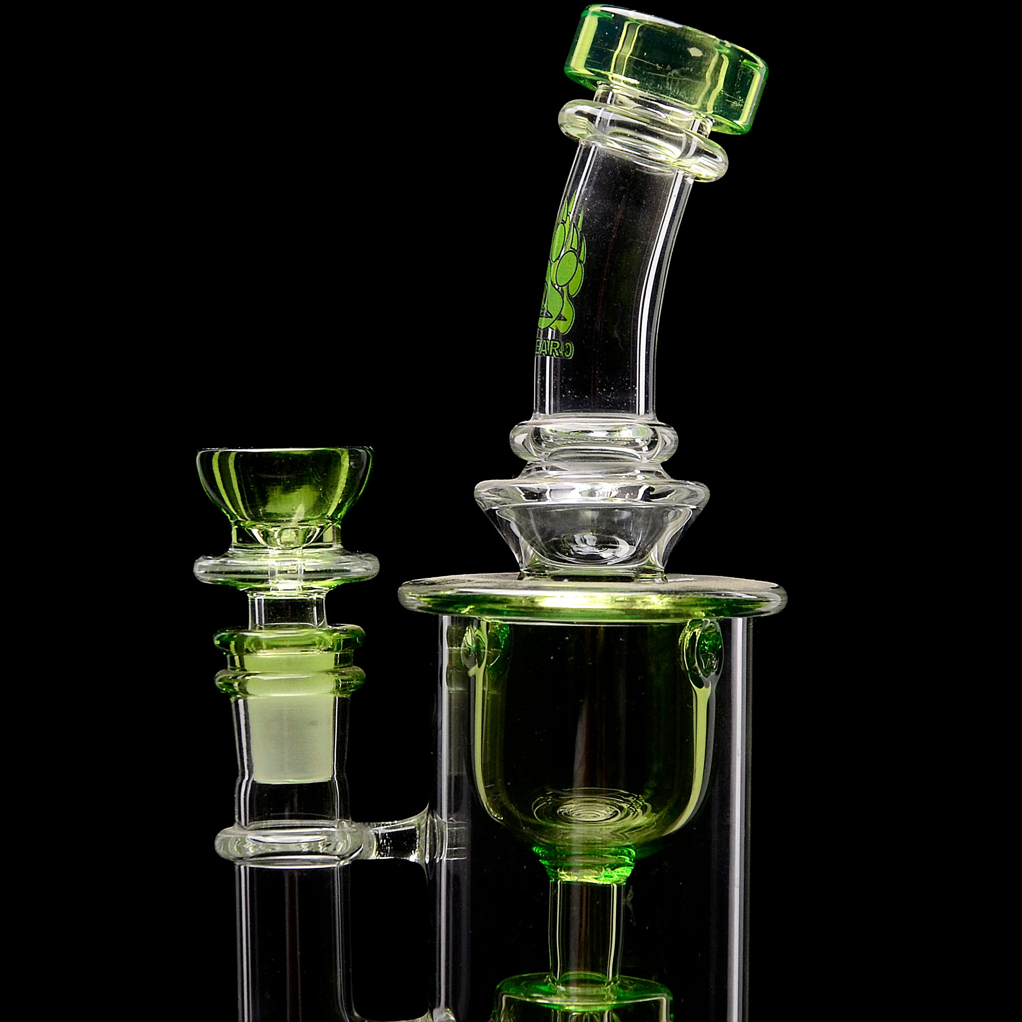 Calibear Seed Of Life Torus Can Dab Rig – Golden Goat Quartz