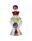 Calibear Hourglass Marble Adorned Recycler Dab Rig