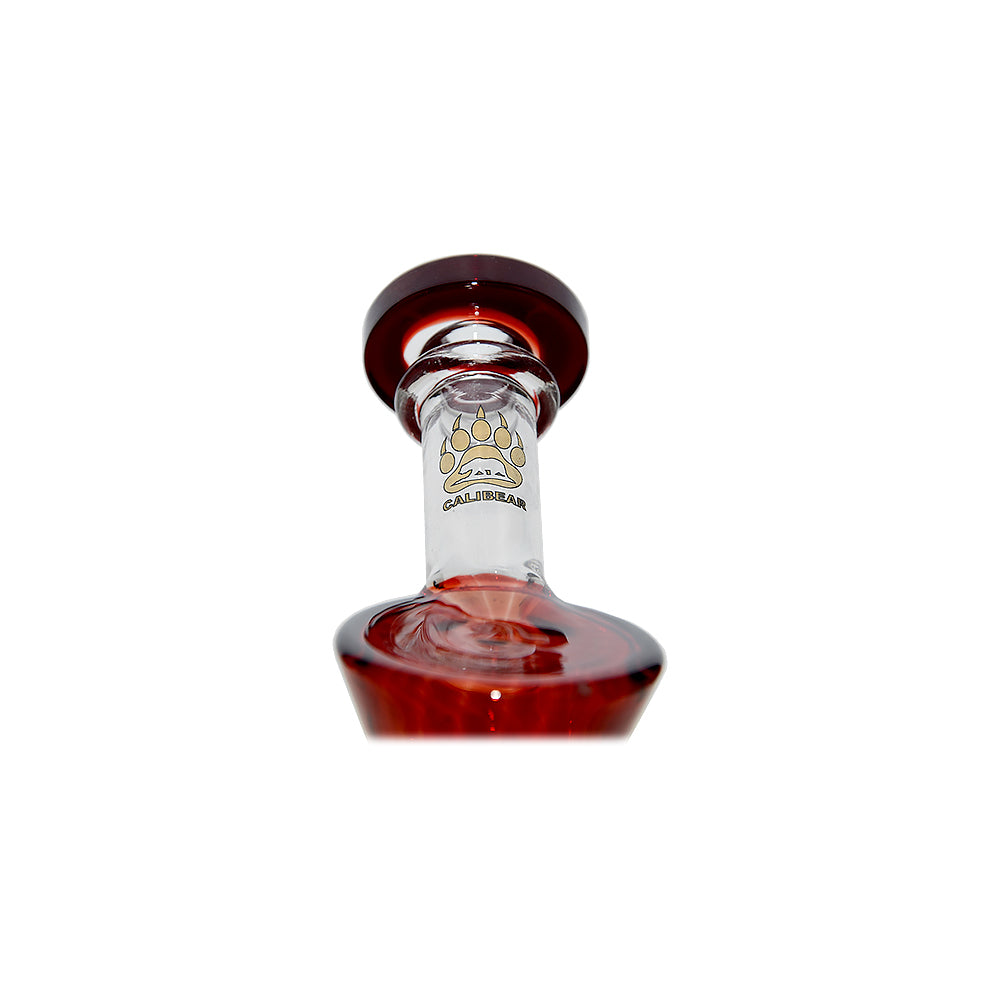 Calibear Hourglass Marble Adorned Recycler Dab Rig