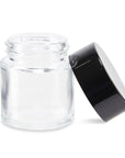 1oz Glass Jar with Child Resistant Black Lid – 200ct