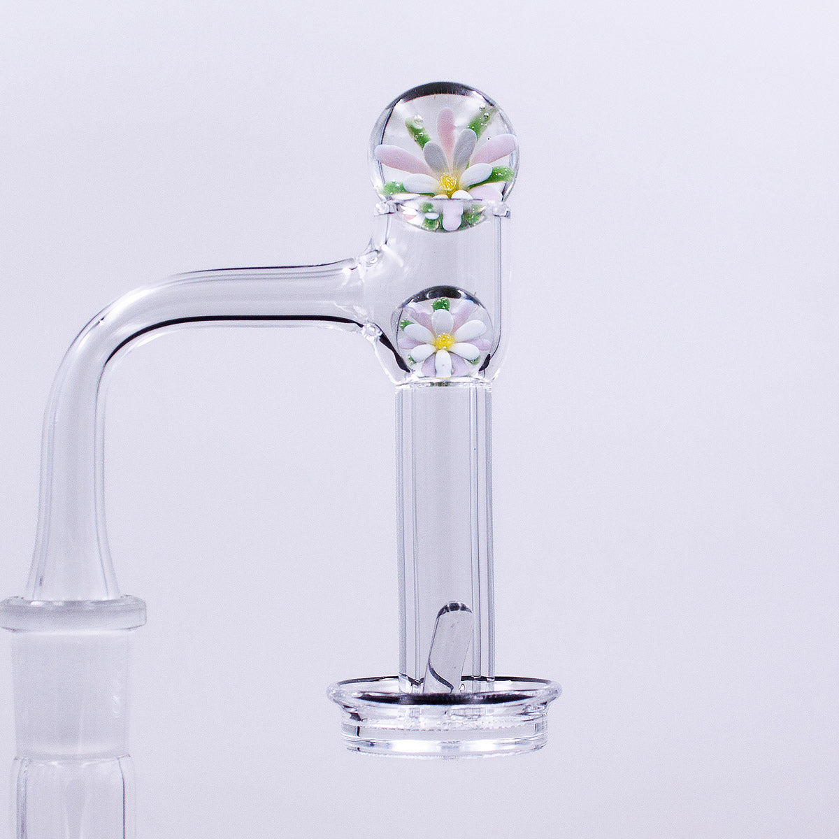 Glass 3D Flower Terp Slurper Set