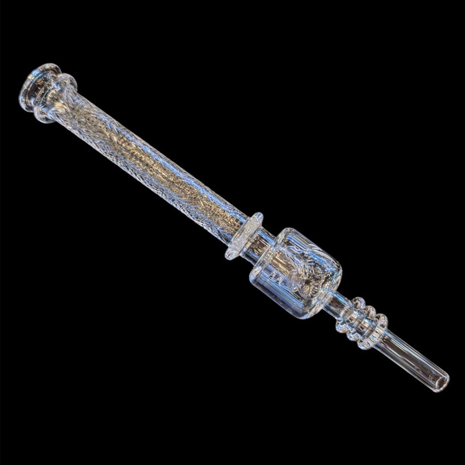 Nectar Collector Quartz Straw | Profile View | Golden Goat