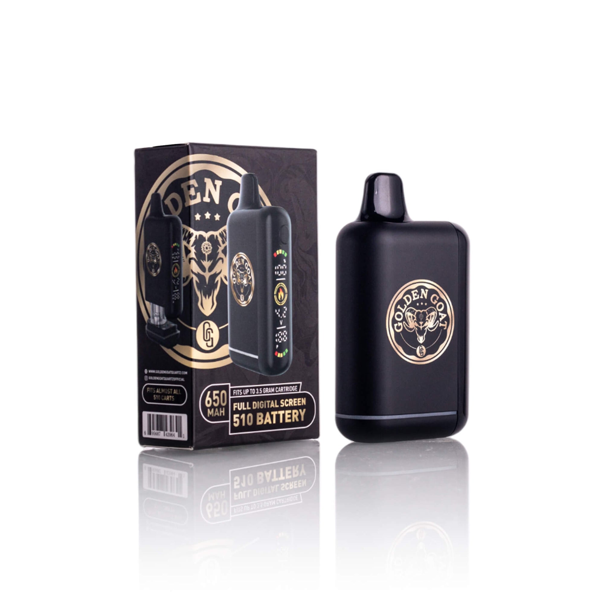 Golden Goat Performance 510 Battery | Packaging &amp; Unit Profile View | GG