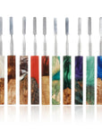 Rounded Blade Titanium Dab Tool | Color Variation Assortment Image | Golden Goat Quartz