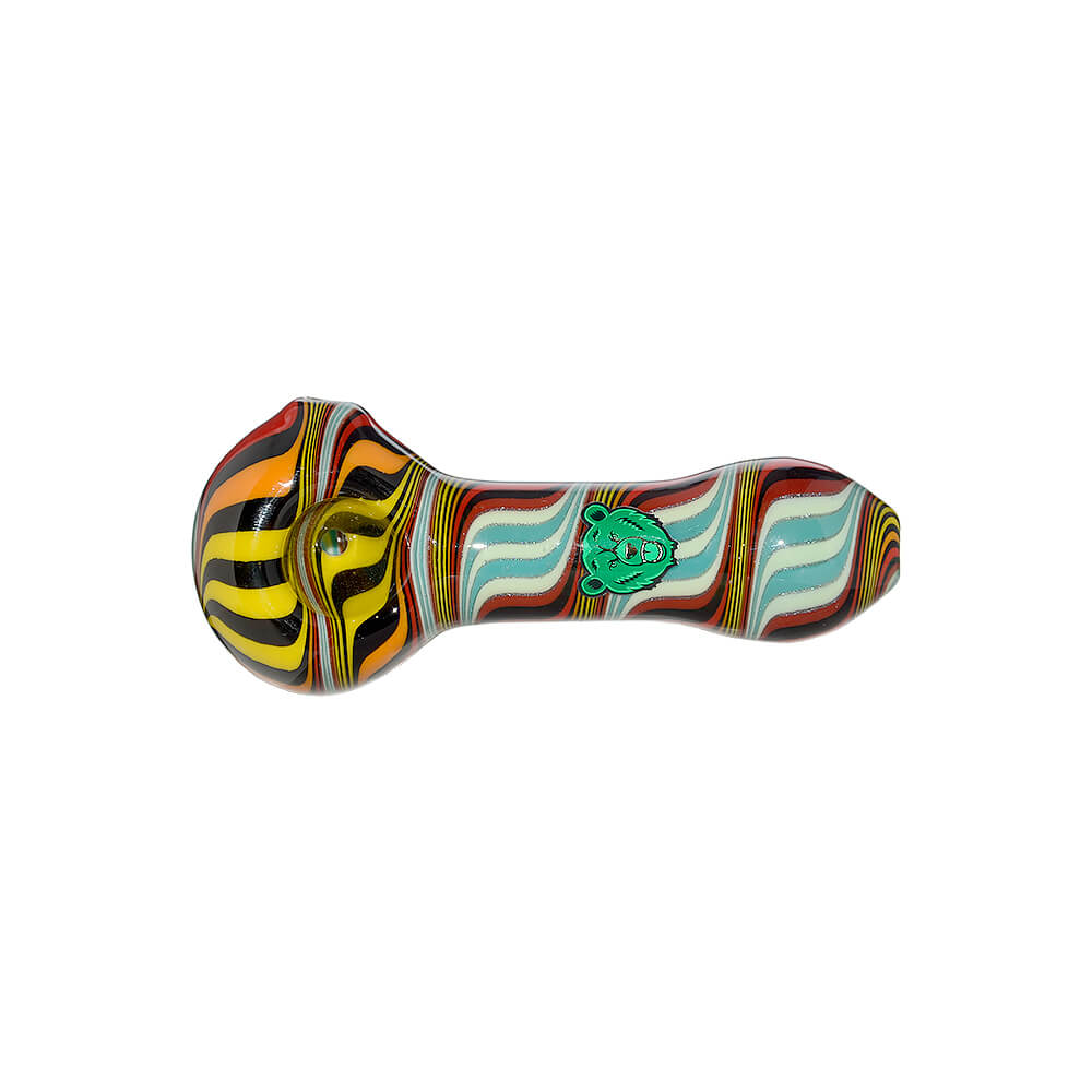 Hand-Blown Wigwag Spoon Pipe