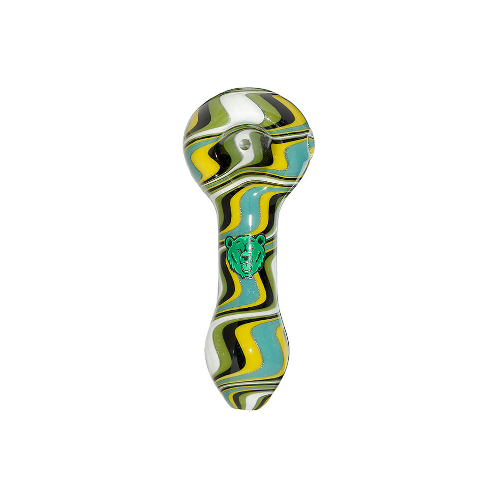 Hand-Blown Wigwag Spoon Pipe